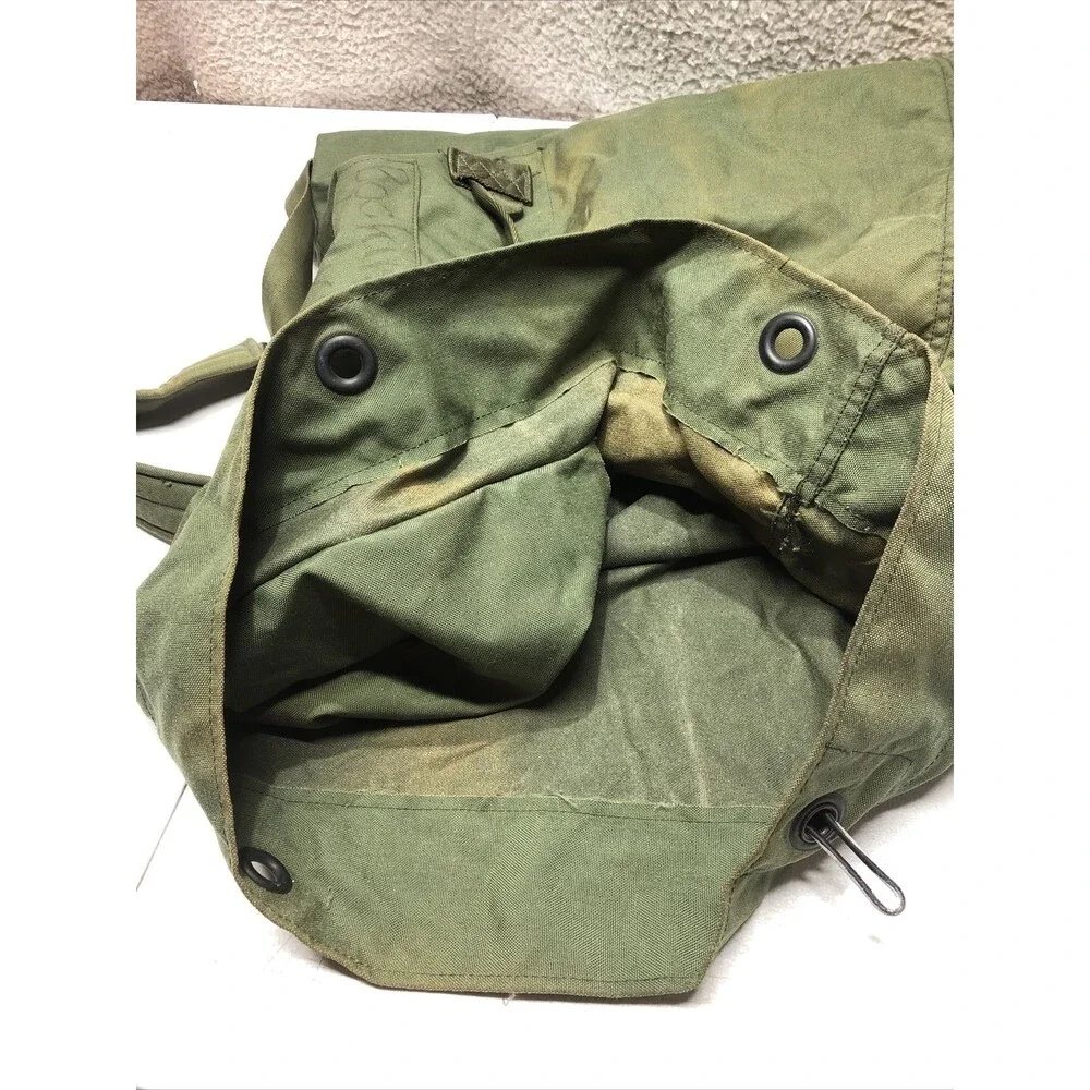 US Military Duffel Bag OD Nylon Type II with 2 Straps Cargo Backpack